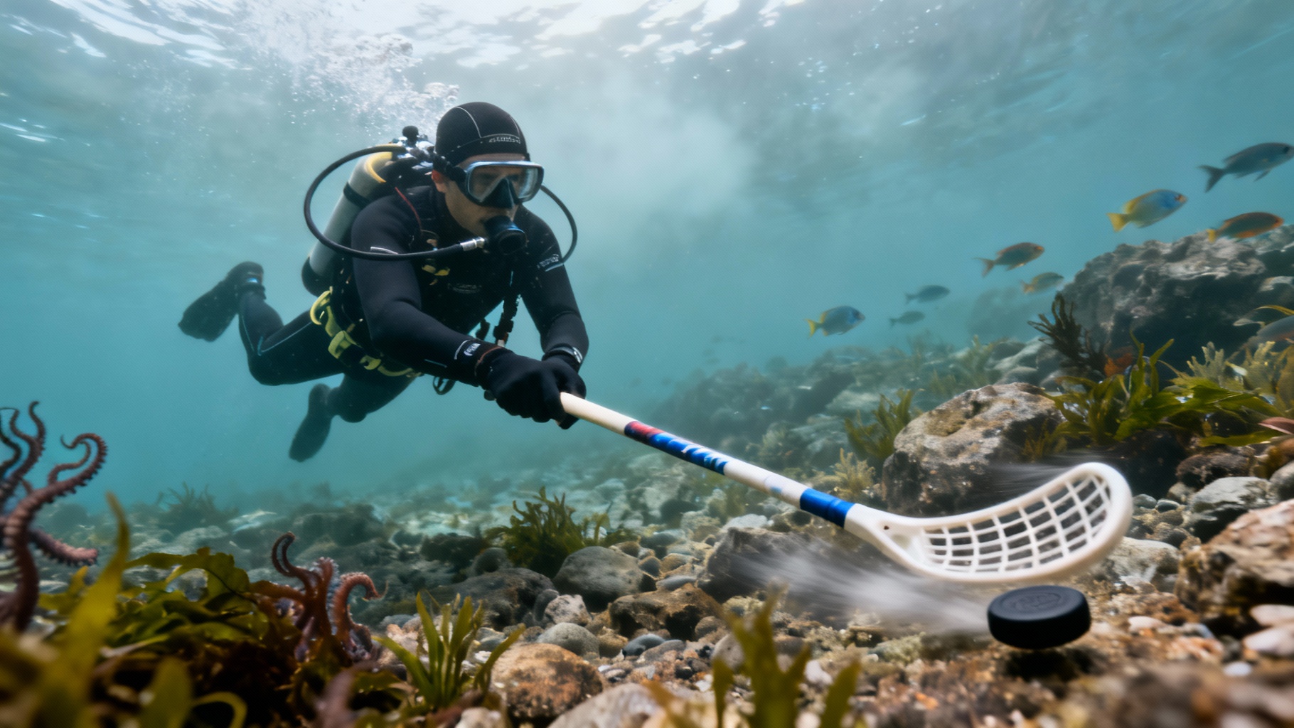 Découvrez l&#039;octopush, le sport subaquatique passionnant