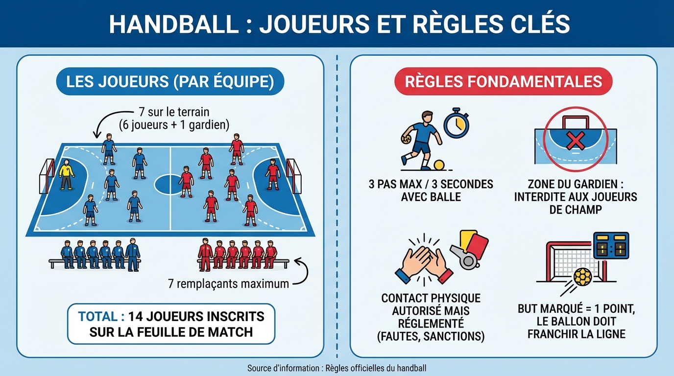Combien de joueurs au handball ? découvrez les règles 1 Les postes au handball