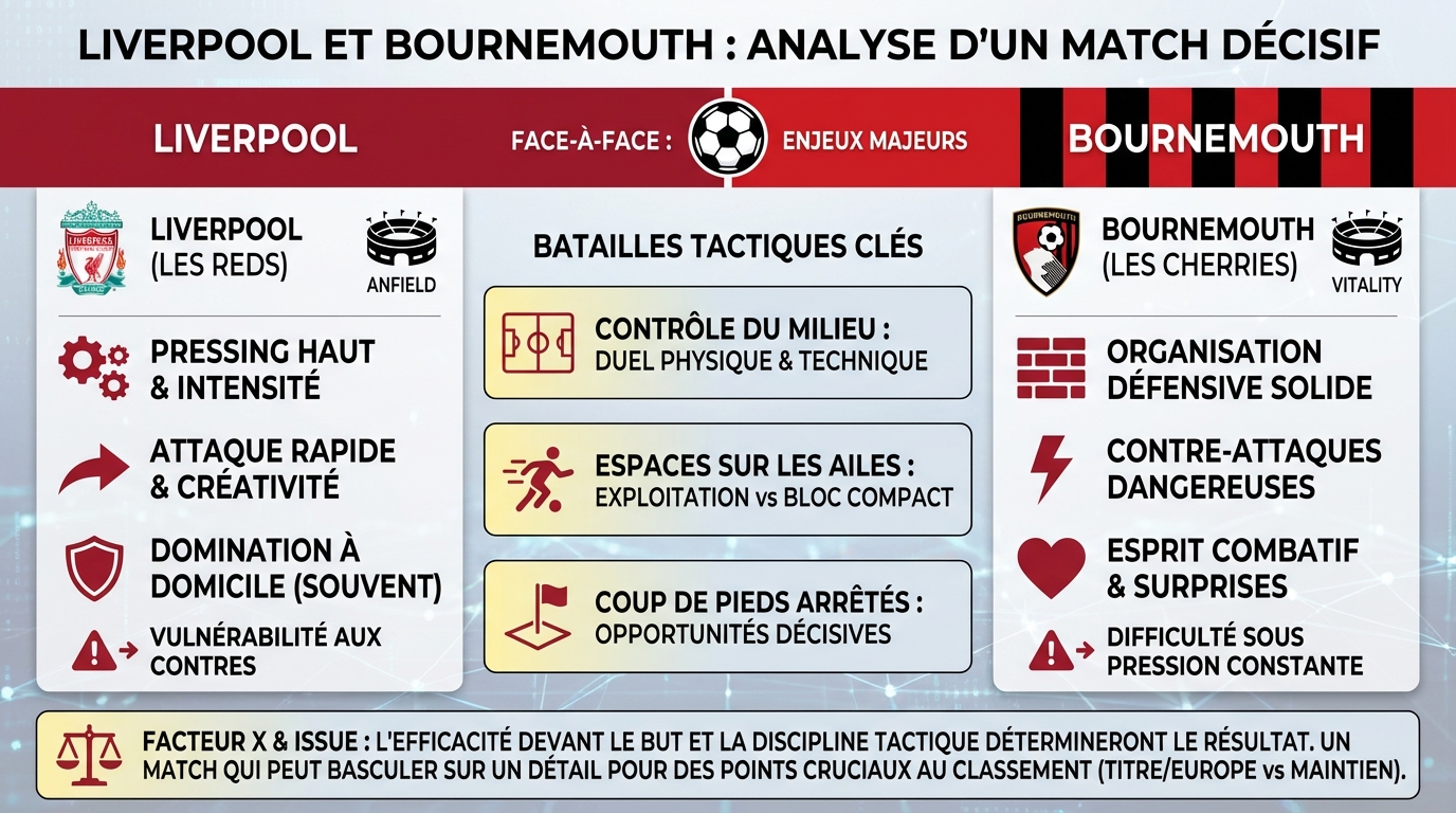 Liverpool et bournemouth : analyse d'un match décisif 1 Statistiques clés