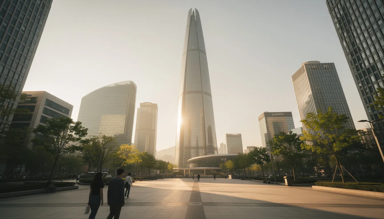 Lotte world tower : hauteur et caractéristiques impressionnantes