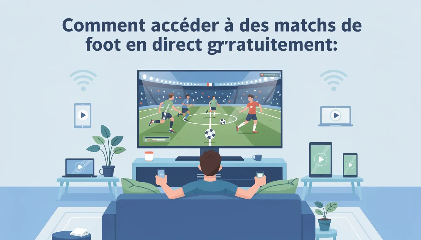 Comment accéder à des matchs de foot en direct gratuitement